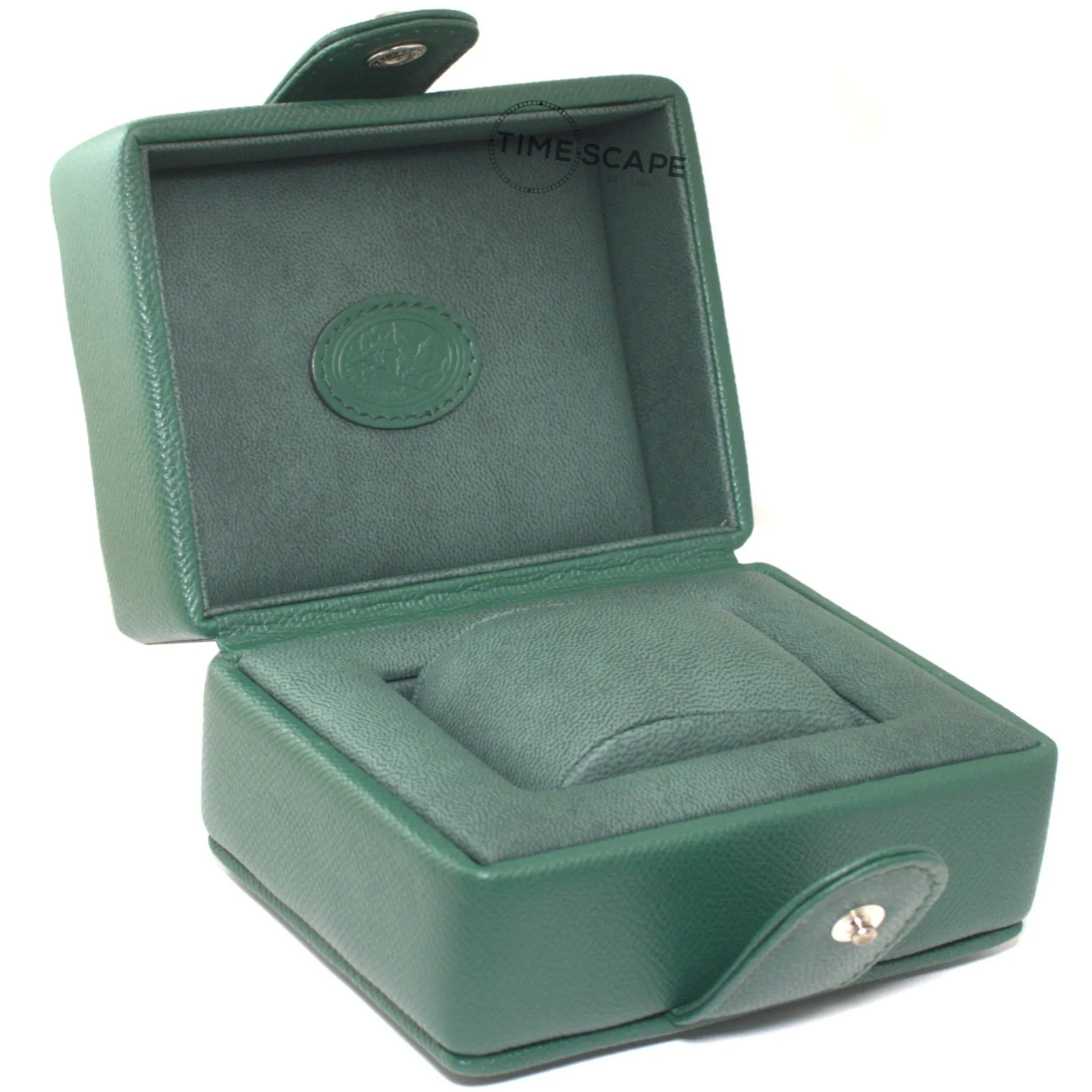 Underwood (London) - Single Watch Storage Case in Green Leather