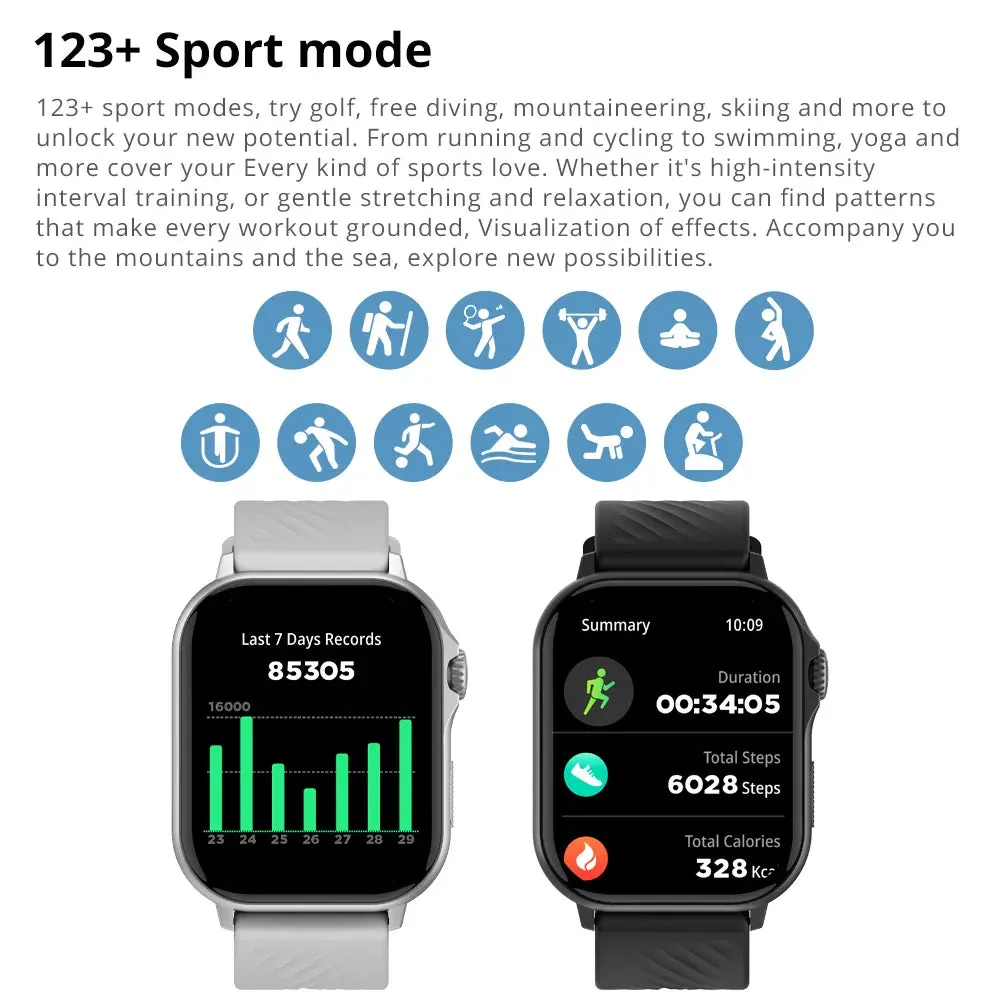 Unisex 2.13 Inch Amoled Gps Smartwatch