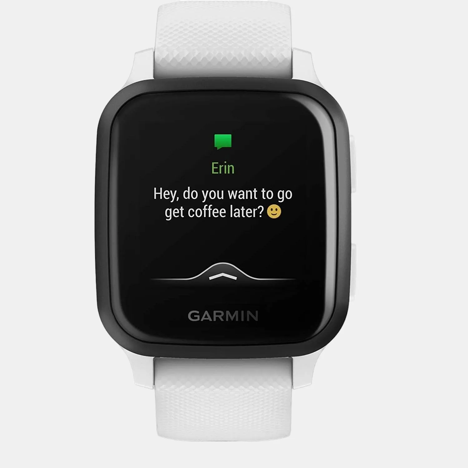 Unisex White Amoled Smart Watch VENU SQ MUSIC WHITE/SLATE 010-02426-84