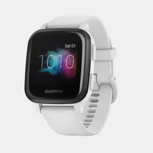 Unisex White Amoled Smart Watch VENU SQ MUSIC WHITE/SLATE 010-02426-84