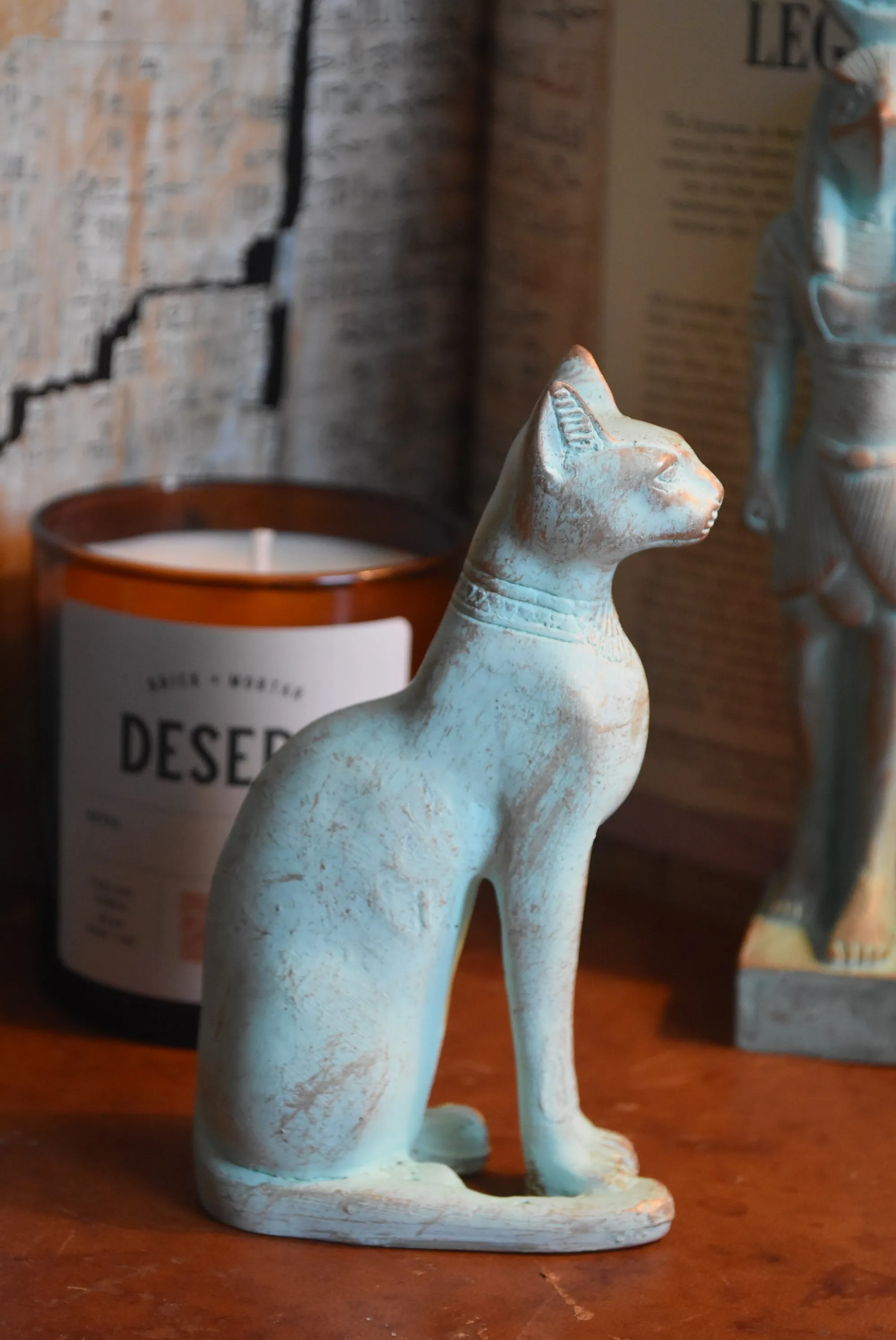Verdigris Ra Statue
