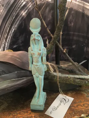 Verdigris Ra Statue