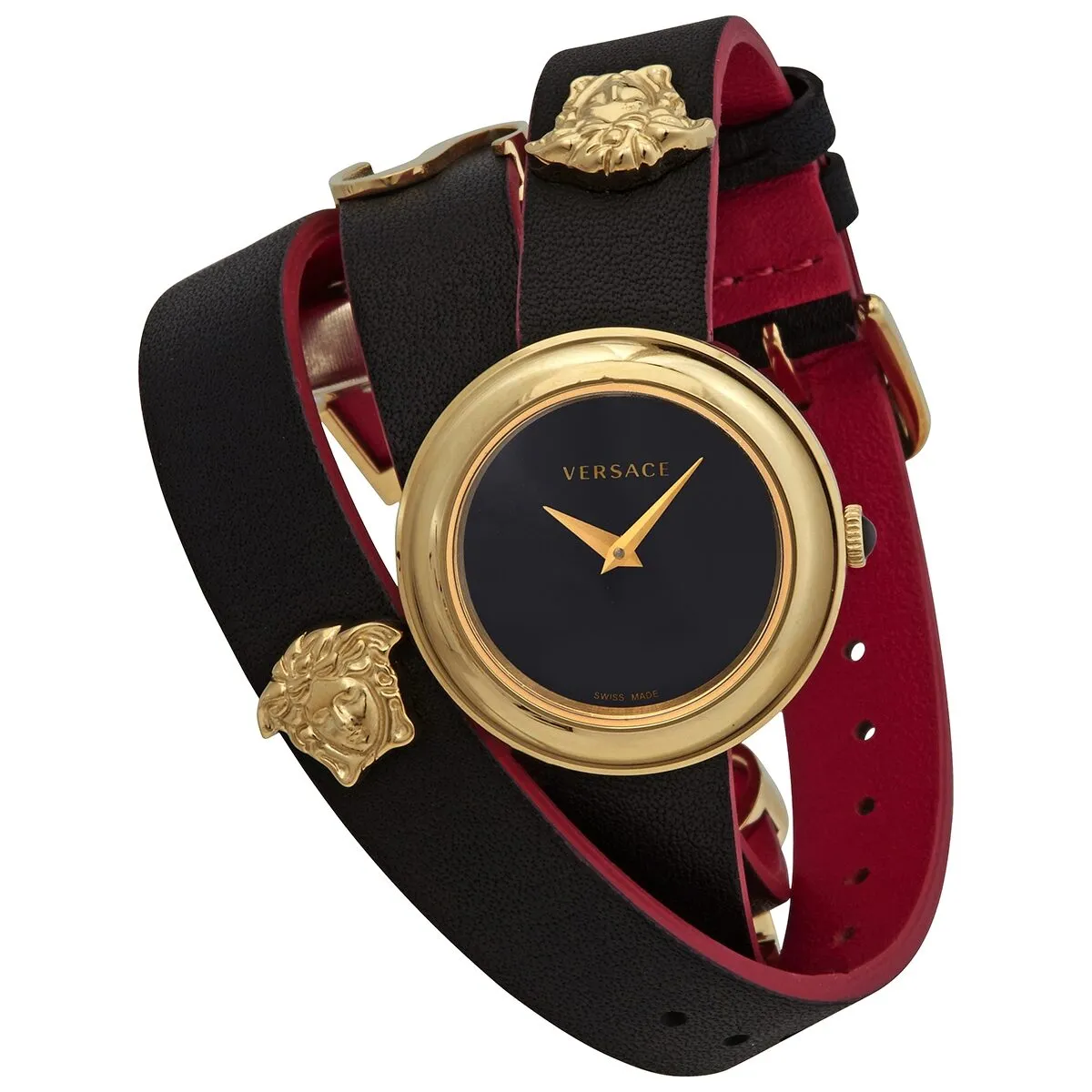 Versace V-Flare Quartz Black Dial Watch VEBN00218