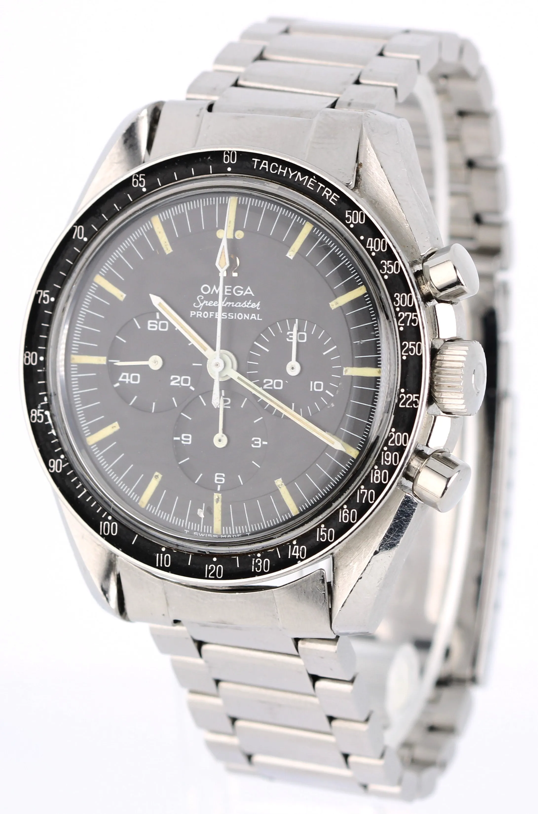 VINTAGE 1968 Omega Speedmaster Moonwatch Steel Black 42mm 145.012-67 Watch