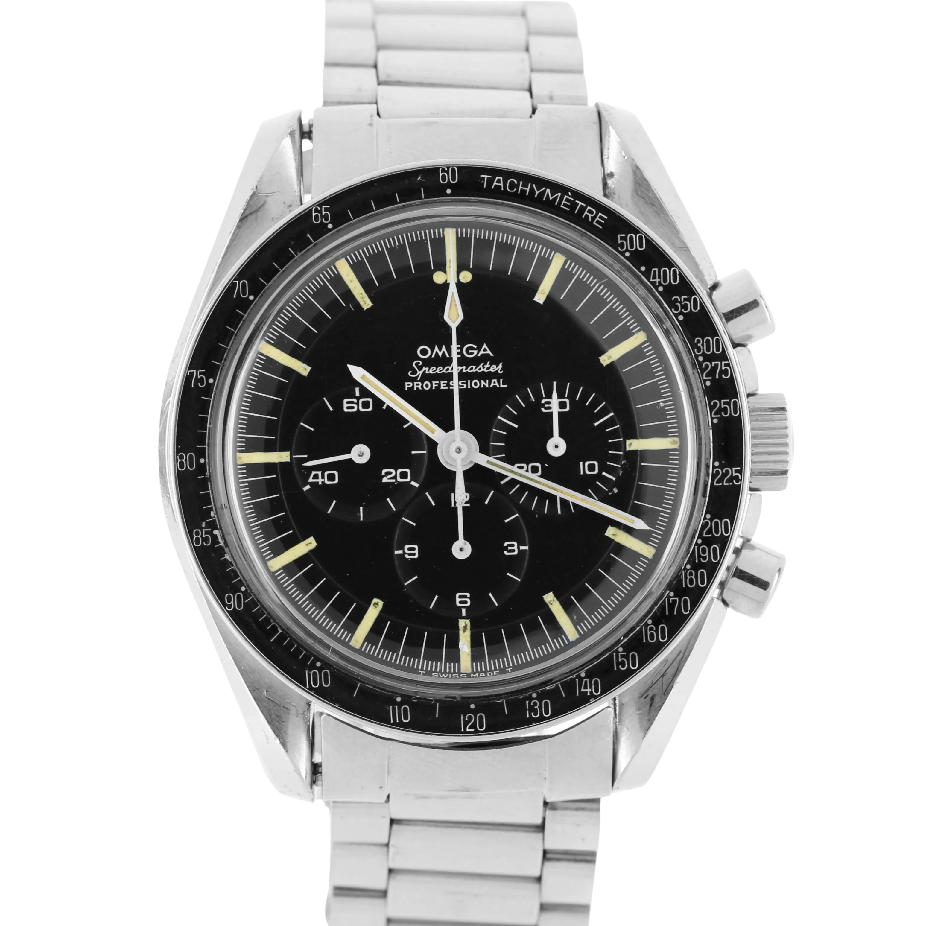 VINTAGE 1968 Omega Speedmaster Moonwatch Steel Black 42mm 145.012-67 Watch