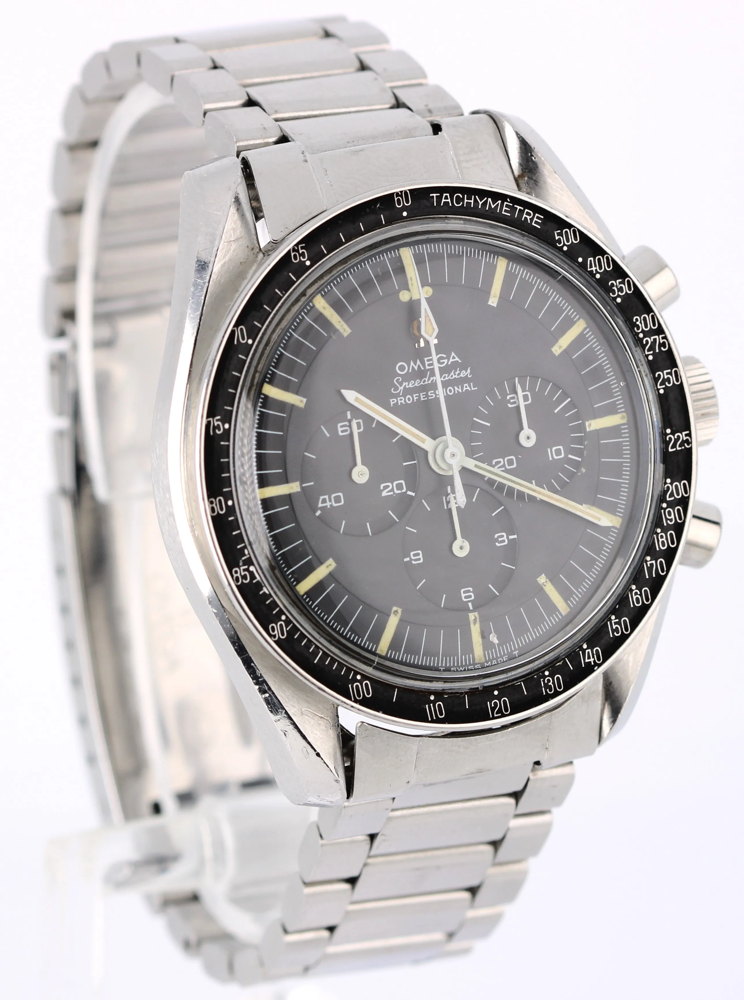 VINTAGE 1968 Omega Speedmaster Moonwatch Steel Black 42mm 145.012-67 Watch