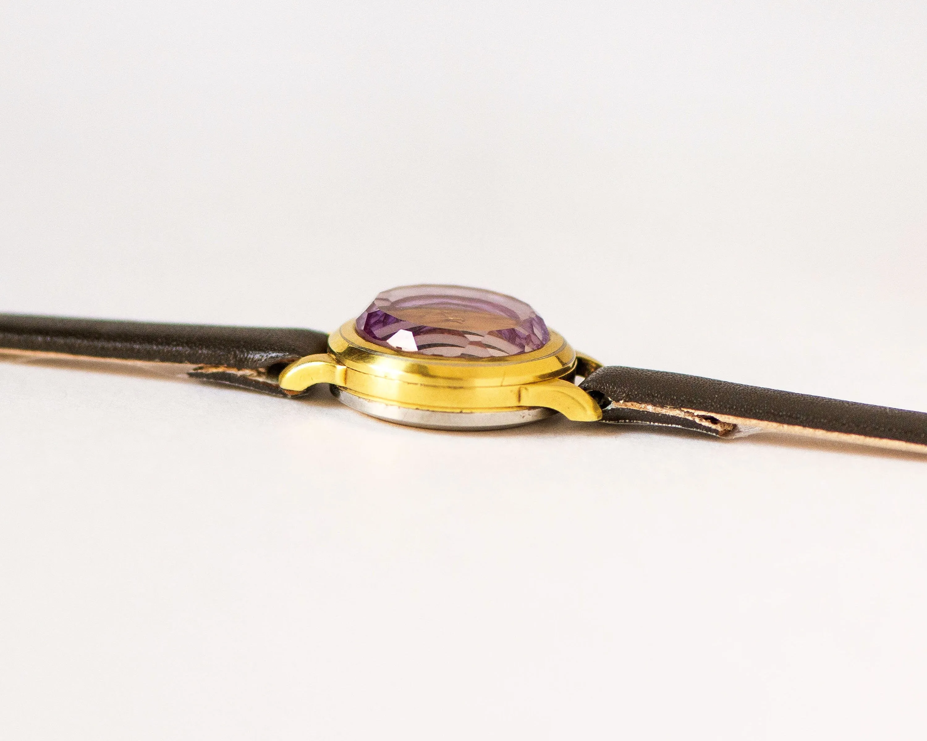 Watch for women limited edition Seagull vintage, micro watch gold plated, chic lady watch unique gift jewelry, new genuine leather strap