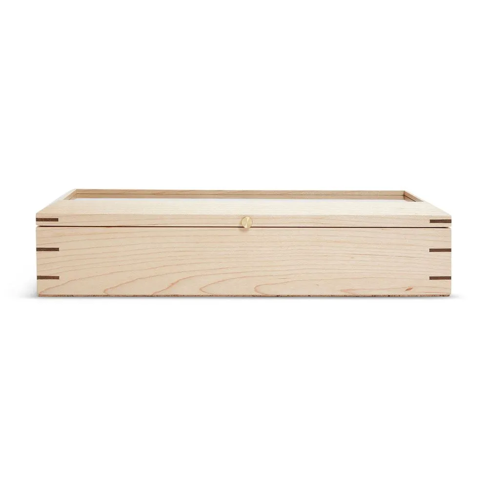 WOLF Analog/Shift Flatiron II 5 Piece Watch Box - Wood
