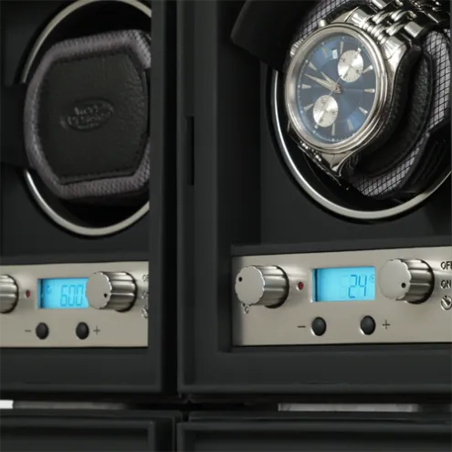 WOLF Module 4.1 Stackable Single Watch Winder w/Cover- 2 Units