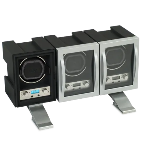WOLF Module 4.1 Stackable Single Watch Winder w/Cover- 3 Units