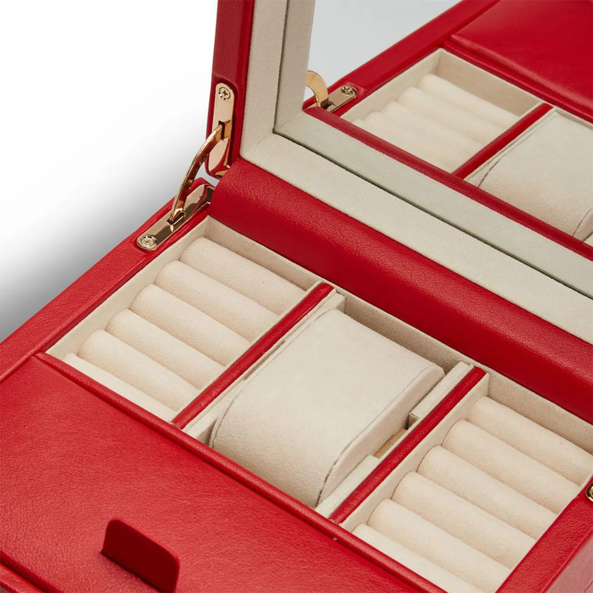 Wolf Palermo Single Watch Winder with Jewelry Storage