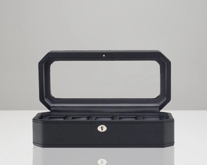 WOLF Windsor 5 Piece Watch Box with Cover