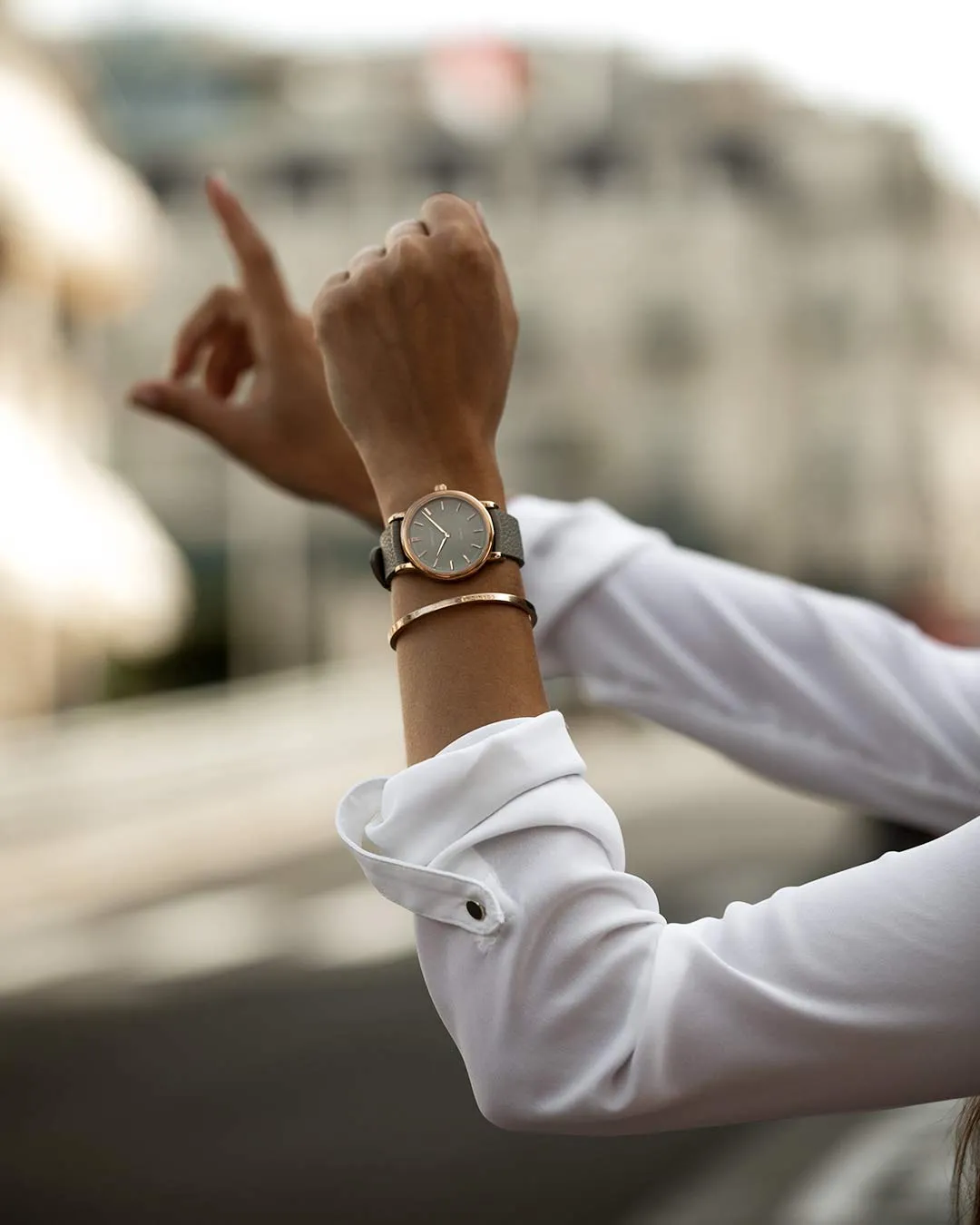 Womens Heritage 36 Rose Gold with Taupe Dial