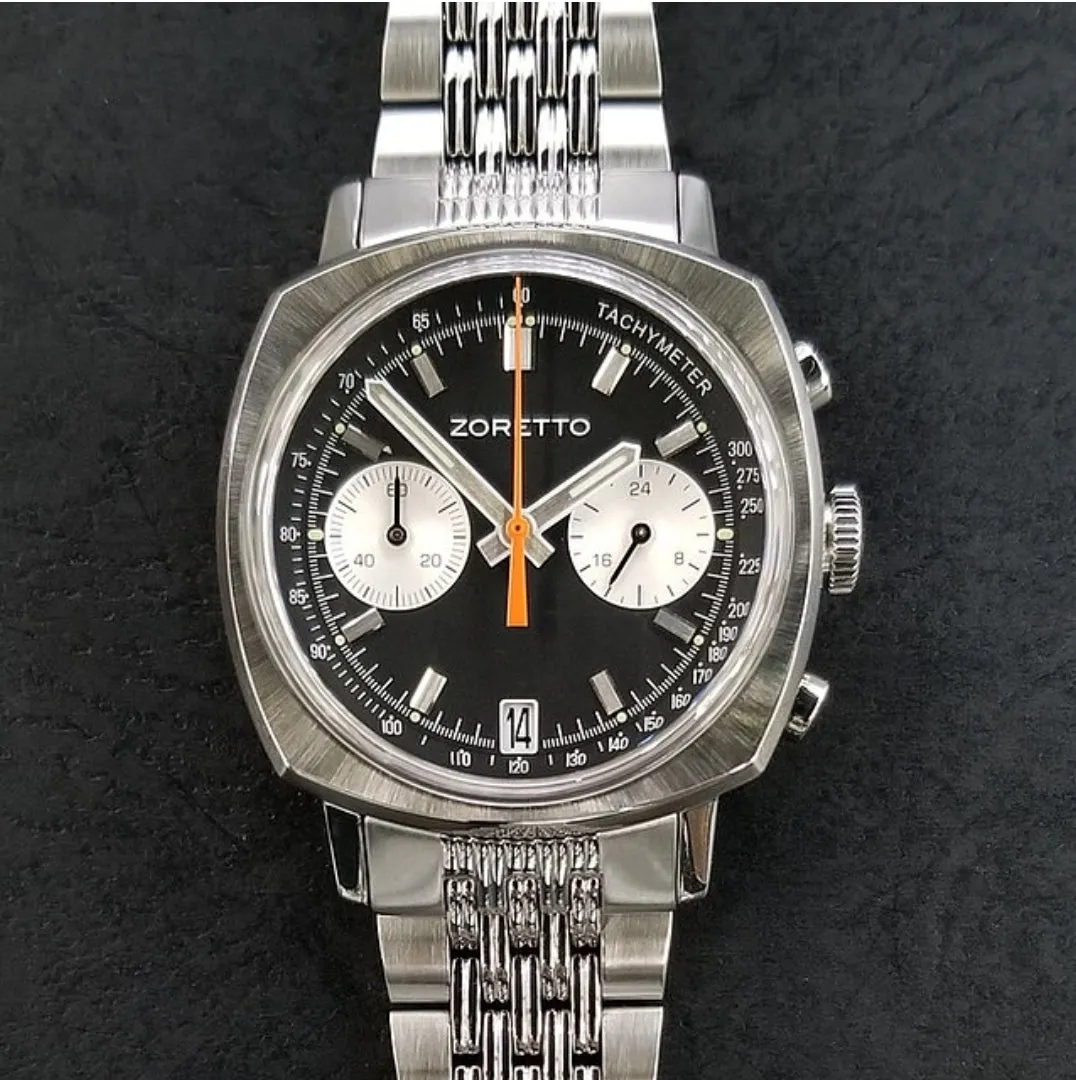Zoretto Jarama Chronograph Watch Black Date